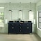 James Martin Vanities 72'' Double Vanity, Black Onyx w/ 3 CM Charcoal Soapstone Quartz Top 424-V72-BKO-3CSP - alternate 3